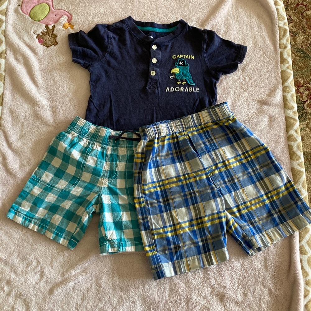 Boys toddler shirt and shorts set